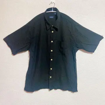 새상품급 IZOD 반팔 셔츠 XL 블랙 실크 100% 블랙
