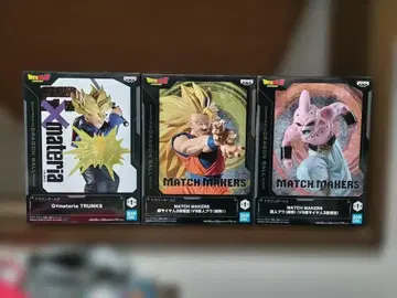 드래곤볼 피규어 손오공 트렁크스 마인부우 3체 세트