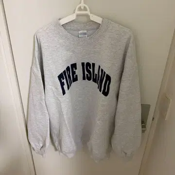 FIRE ISLAND 그레이 맨투맨 가격 인하 가능!