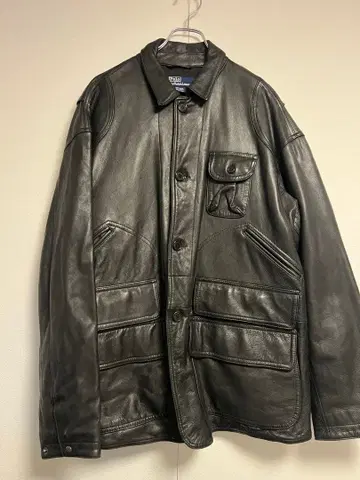 랄프 로렌 가죽 코트