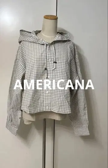 새상품 AMERICANA x 청바지 팩토리 별주 후드 부착 셔츠
