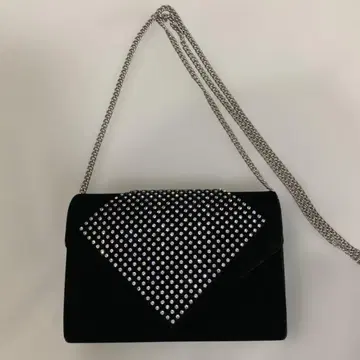 블랙 벨벳 클러치백 & 숄더백