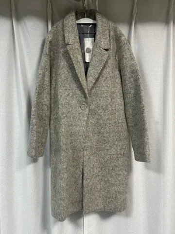 체스터 코트 LHELBIE 미사용 택 포함 그레이 여성용 여성복