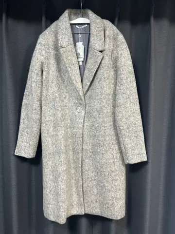 체스터 코트 LHELBIE 미사용 택 포함 그레이 여성용 여성복