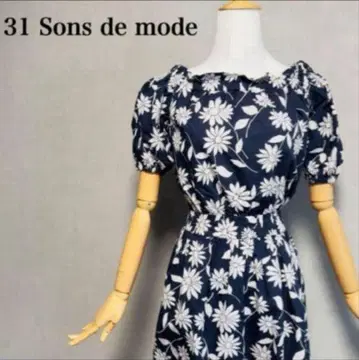 새상품급 31 Sons de mode 꽃무늬 원피스 36 봄/여름 청순
