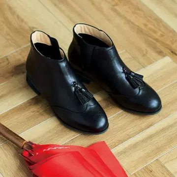 펠리시모 우천 겸용 윙 칩 태슬 사이드 고어 숏부츠