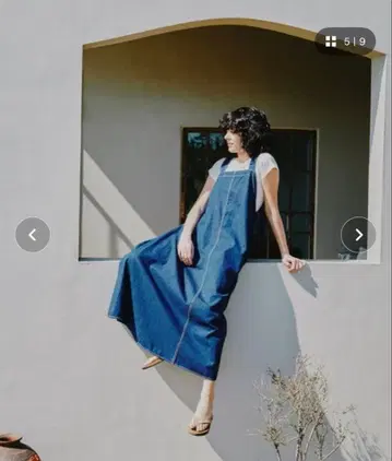 freada 데님 원피스 살로펫