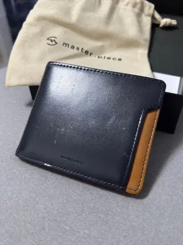 master-piece 머니클립식 컴팩트 지갑 네이비