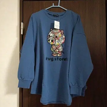 새상품/드럭 스토어즈/튜닉/트레이닝복/자수 돼지/F