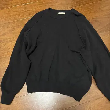 FREAK'S STORE 블랙 니트 스웨터 래글런