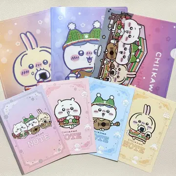 치이카와 세븐일레븐 클리어 파일 3점 노트 4점 세트