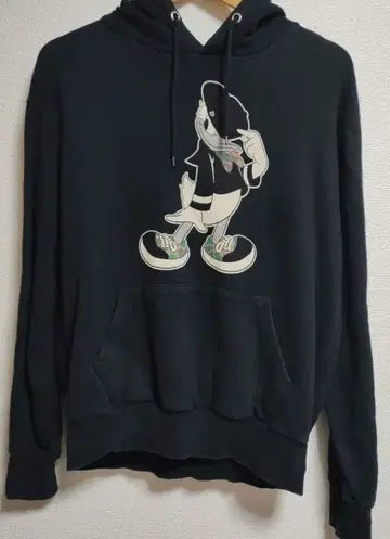 레어 디즈니 빅 로고 도날드 후드티