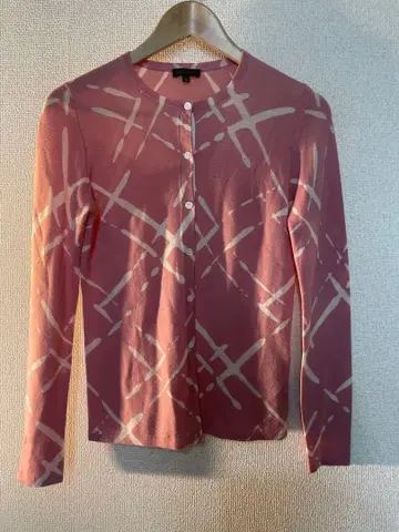 ESCADA 핑크 긴팔 가디건 XS