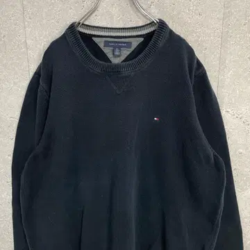 타미힐피거 네이비 코튼 니트 빅사이즈 2XL