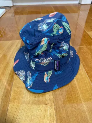 Patagonia 새, 꽃무늬 버킷햇 네이비