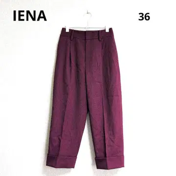 0467 IENA 이에나 와이드 테이퍼드 팬츠 센터 프레스 36