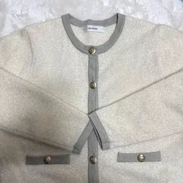 Mystrada 라메 믹스 가디건