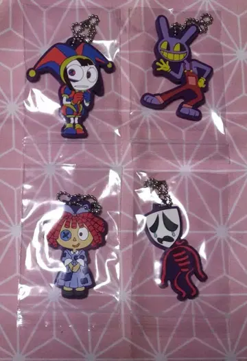 [ 개봉 완료 ] 어메이징 디지털 서커스 캡슐 러버 마스코트 4종 세트