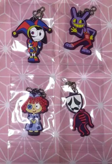 [ 개봉 완료 ] 어메이징 디지털 서커스 캡슐 러버 마스코트 4종 세트