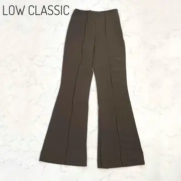새상품급 LOW CLASSIC 로우클래식 플레어 팬츠 슬릿 한국 S