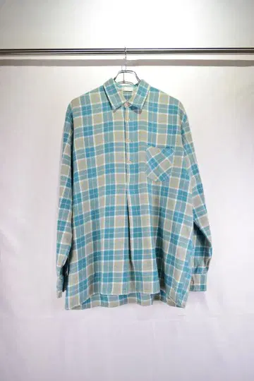 구제 의류 그랑파라이트 플란넬 체크 셔츠 유럽 구제 빈티지