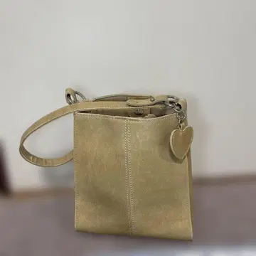 베이지 가죽 숄더백 일본제