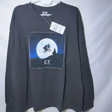 새상품 롱 T XL ET 엘리엇 포스터 영화 피그먼트 긴팔 티셔츠