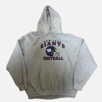 NFL 뉴욕 자이언츠 그레이 후드티 빅 실루엣 미식축구