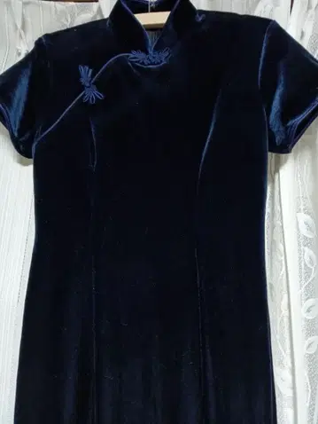 차이나 드레스 롱 NAVY