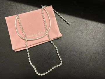 시즈마라 SeadsMara 콤비네이션 볼 체인 목걸이 실버