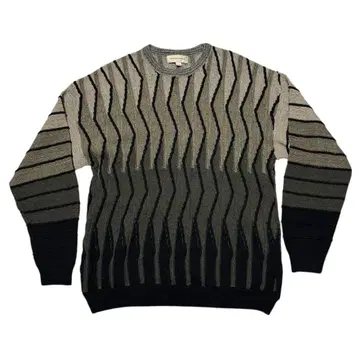 PRONTO-UOMO 프로토 우오모 멀티 컬러 올 패턴 니트 USA L