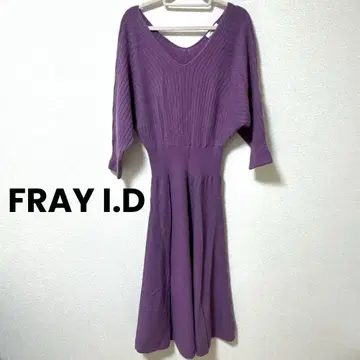 FRAY I.D 울 캐시미어 플레어 원피스