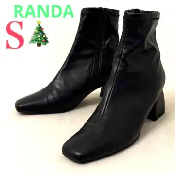 새상품급 RANDA 우천 겸용 스퀘어토 베이직 부츠 S