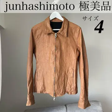 junhashimoto 가죽 자켓 4 카멜 소가죽 라이더 새상품급