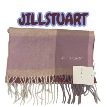 JILLSTUART 체크 무늬 머플러 핑크 계열
