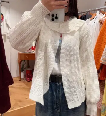 빈티지 구제 의류 니트 가디건