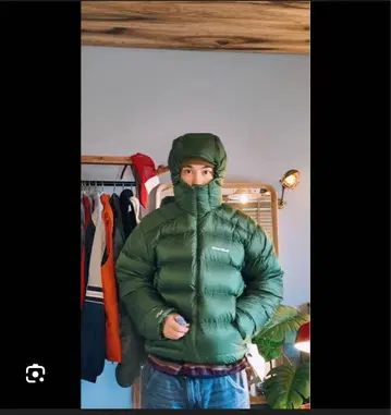 mont-bell XL 그린 다운 자켓