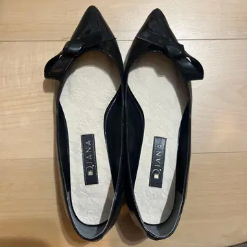 DIANA 블랙 펌프스 24.5cm