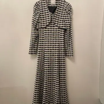 앙데팡당/AndCouture/체크/롱 원피스/자켓 포함