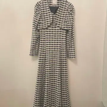 앙데팡당/AndCouture/체크/롱 원피스/자켓 포함