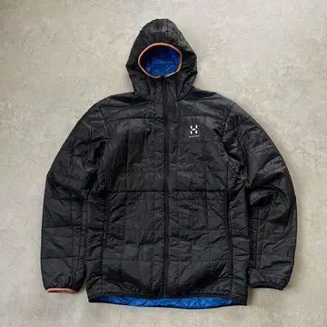 HAGLOFS 라이트 다운 파카 로고 블랙