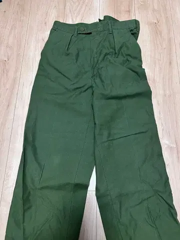 1986년 유로 밀리터리 그린 슬랙스 C46 워크 팬츠