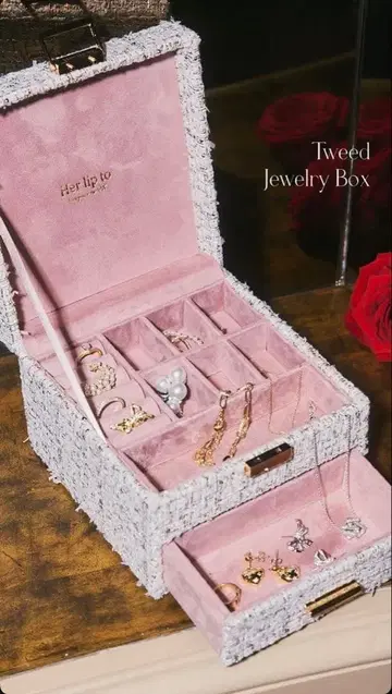 herlipto Tweed Jewelry Box
