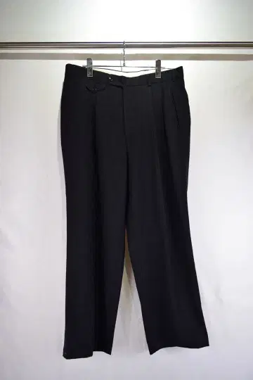 구제 의류 블랙 울 와이드 슬랙스 팬츠 유럽 구제 의류 빈티지