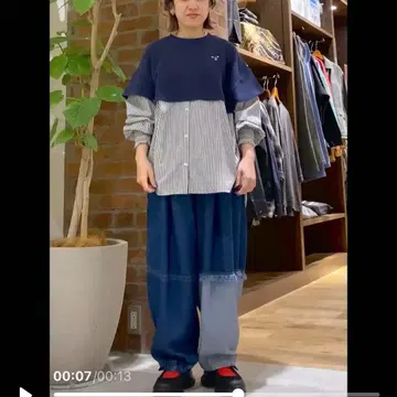 새상품 niko and 쭈리 레이어드 라이크 셔츠