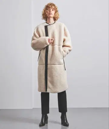 HYKE 하이크 보아 코트 롱 사이즈 1