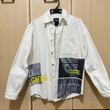 ZARA 화이트 데님 자켓