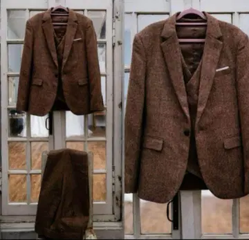 [드레스 프로덕션] 턱시도 결혼식 촬영 브라운 L 사이즈