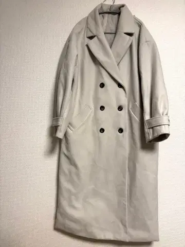 봉쥬르 사간 롱 체스터 코트 라이트 그레이 M