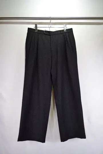 구제 의류 울 와이드 슬랙스 팬츠 유럽 구제 빈티지 OPTI 지퍼